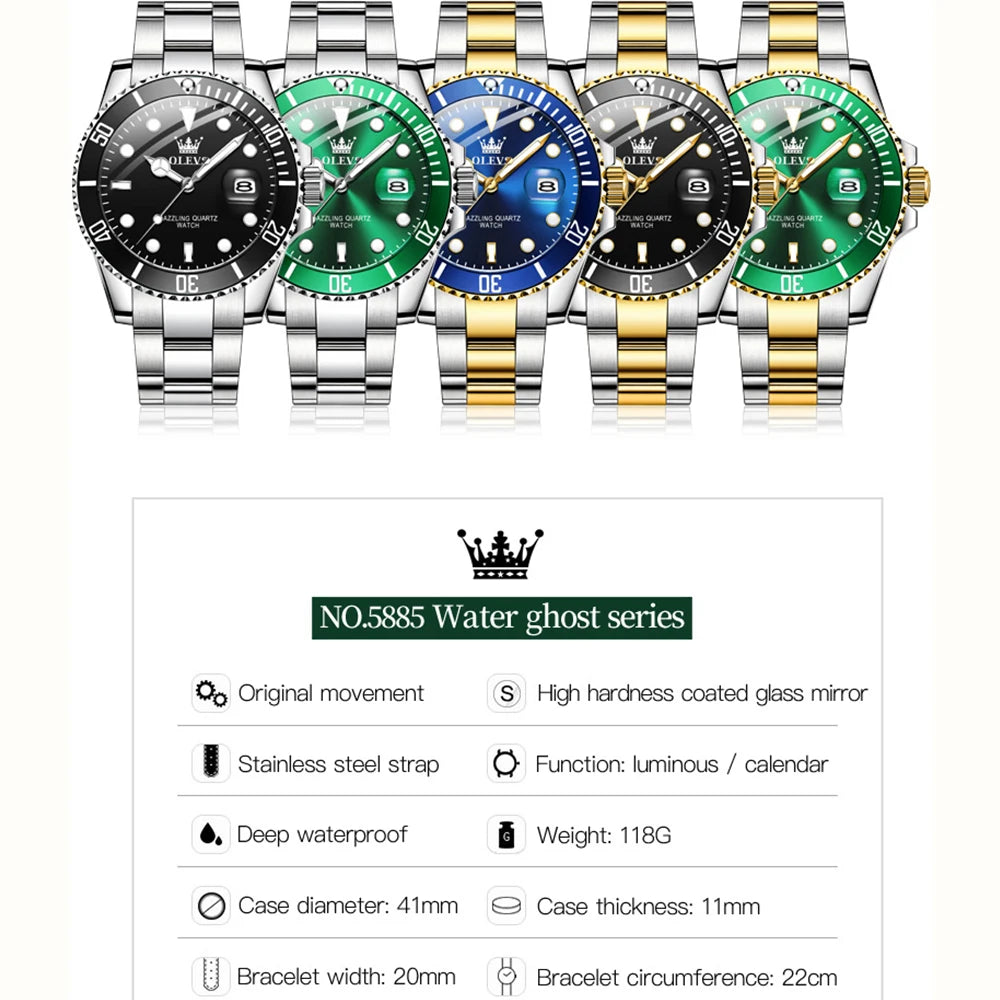 OLEVS Luxus Herrenuhr