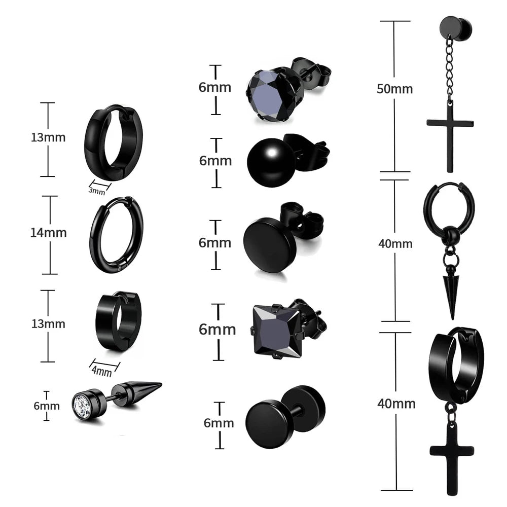 Elegante Herren Ohrringe