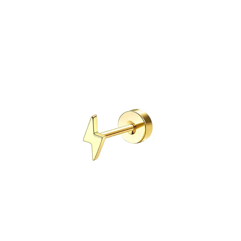 Flache Stecker Ohrringe für Damen