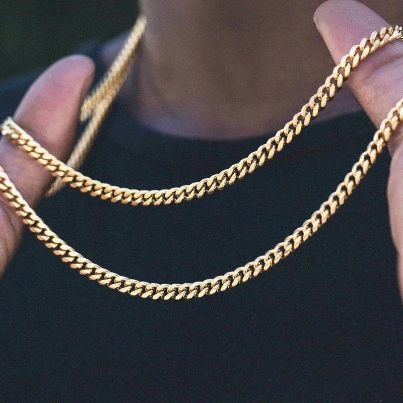 Edelstahl Halsketten für Männer und Frauen