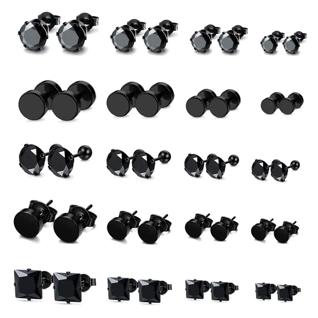 Flache Stecker Ohrring für Herren