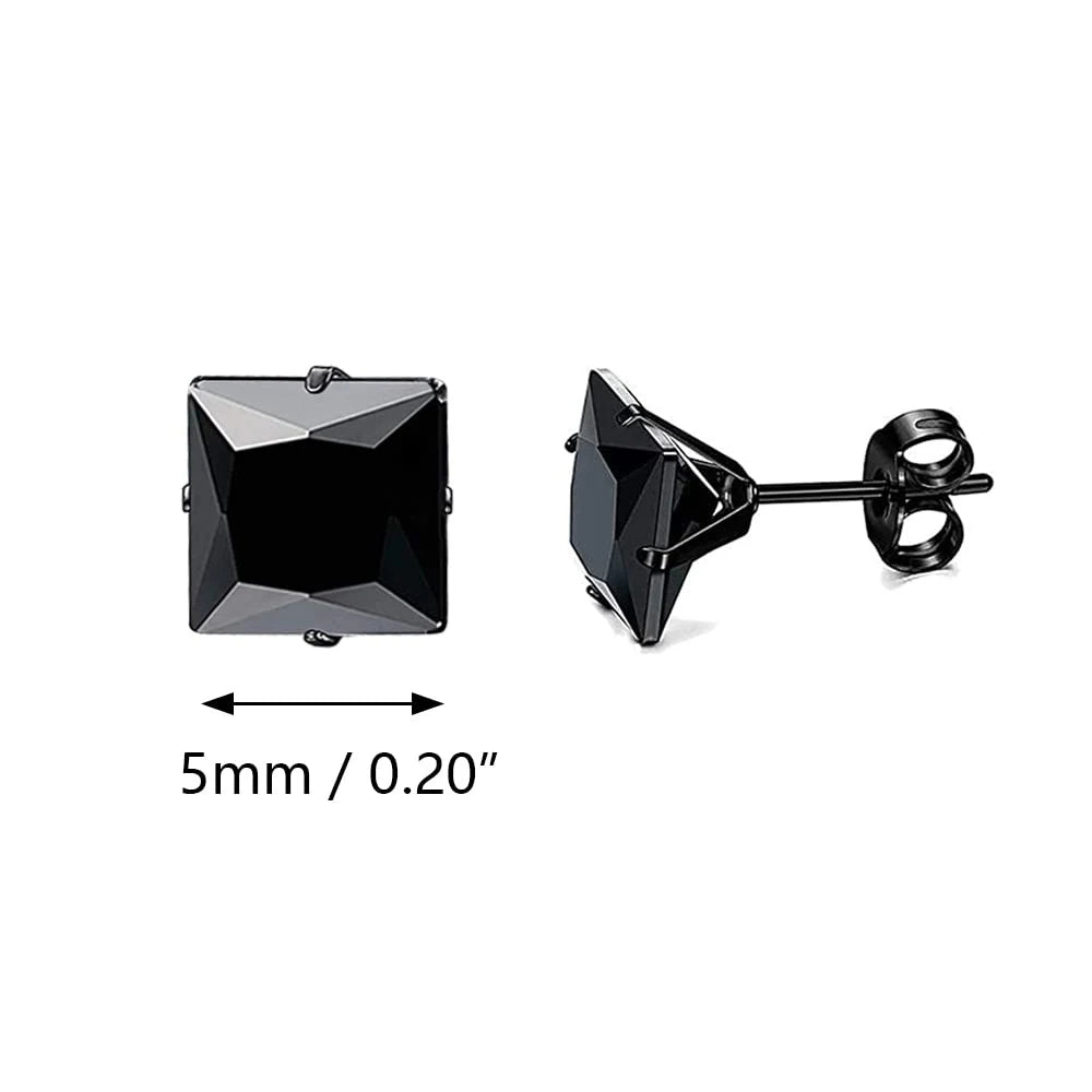 Flache Stecker Ohrring für Herren