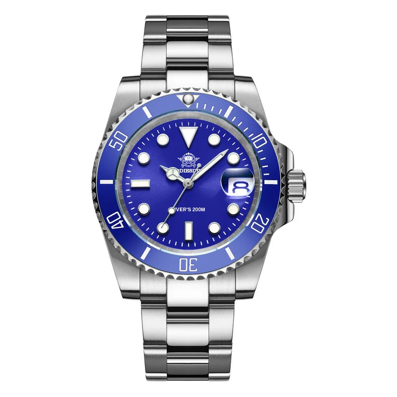 ADDIESDIVE Edelstahl Uhr