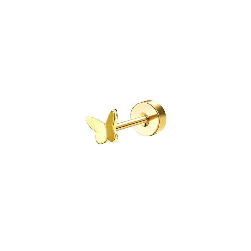 Flache Stecker Ohrringe für Damen