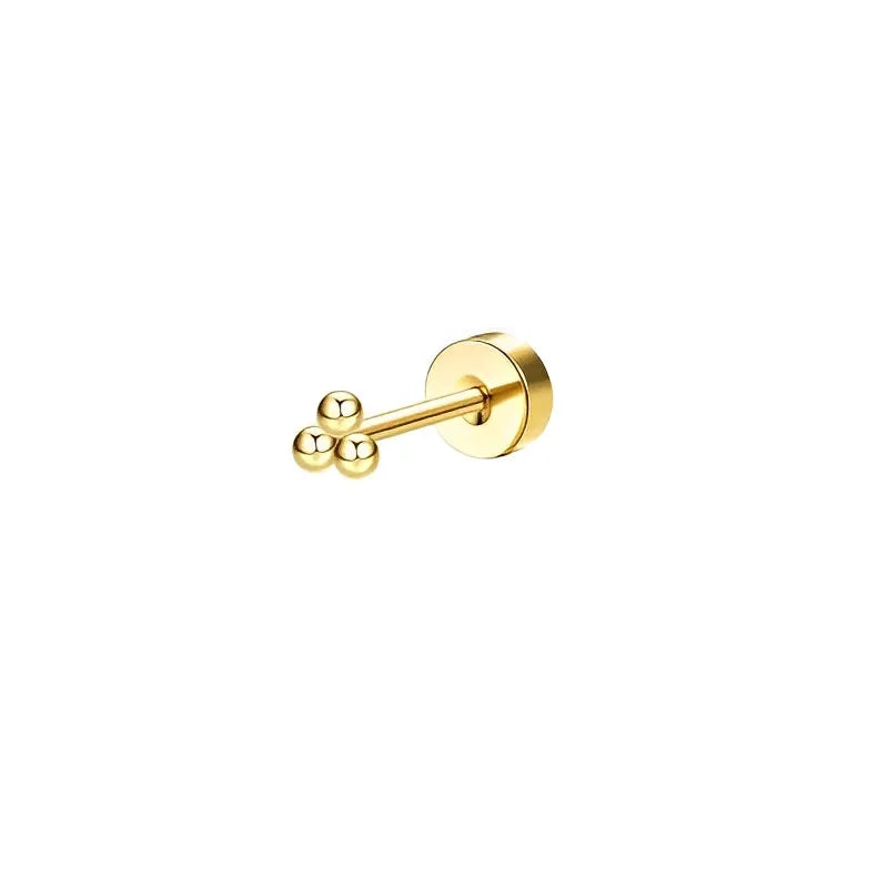 Flache Stecker Ohrringe für Damen