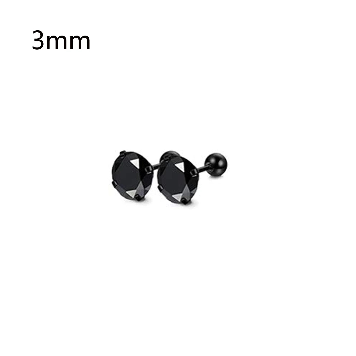 Flache Stecker Ohrring für Herren