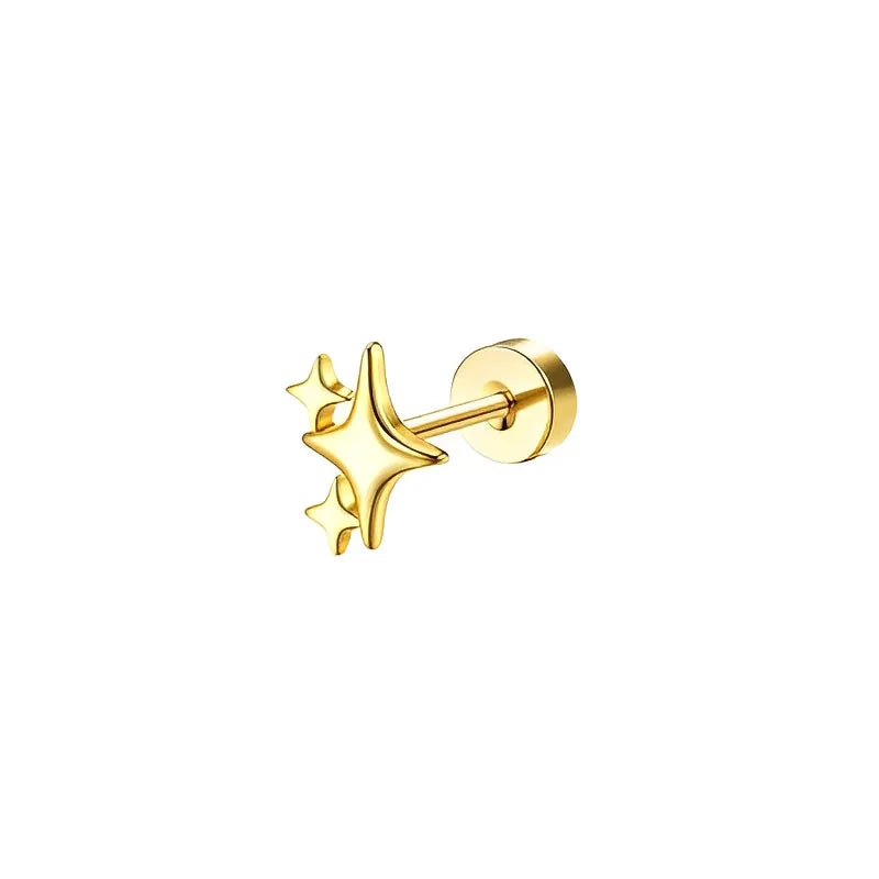 Flache Stecker Ohrringe für Damen