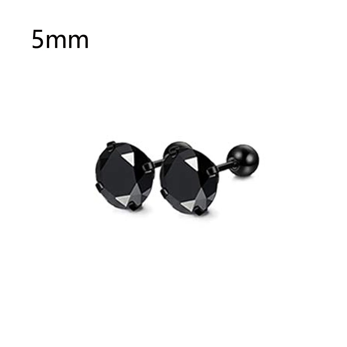 Flache Stecker Ohrring für Herren
