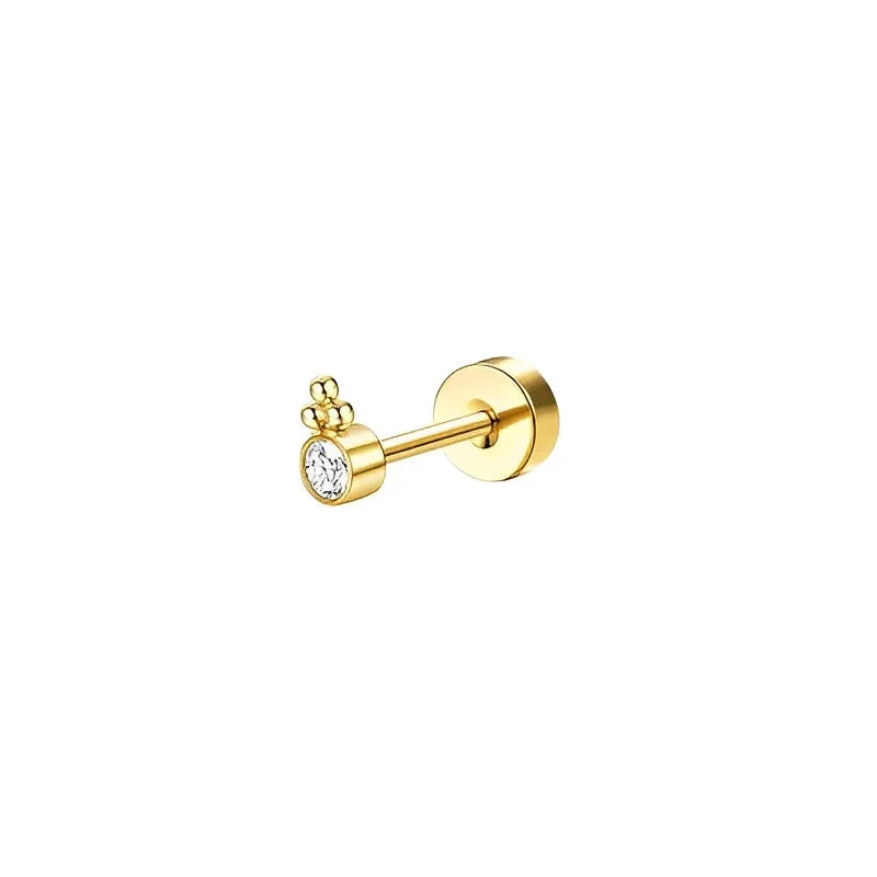 Flache Stecker Ohrringe für Damen