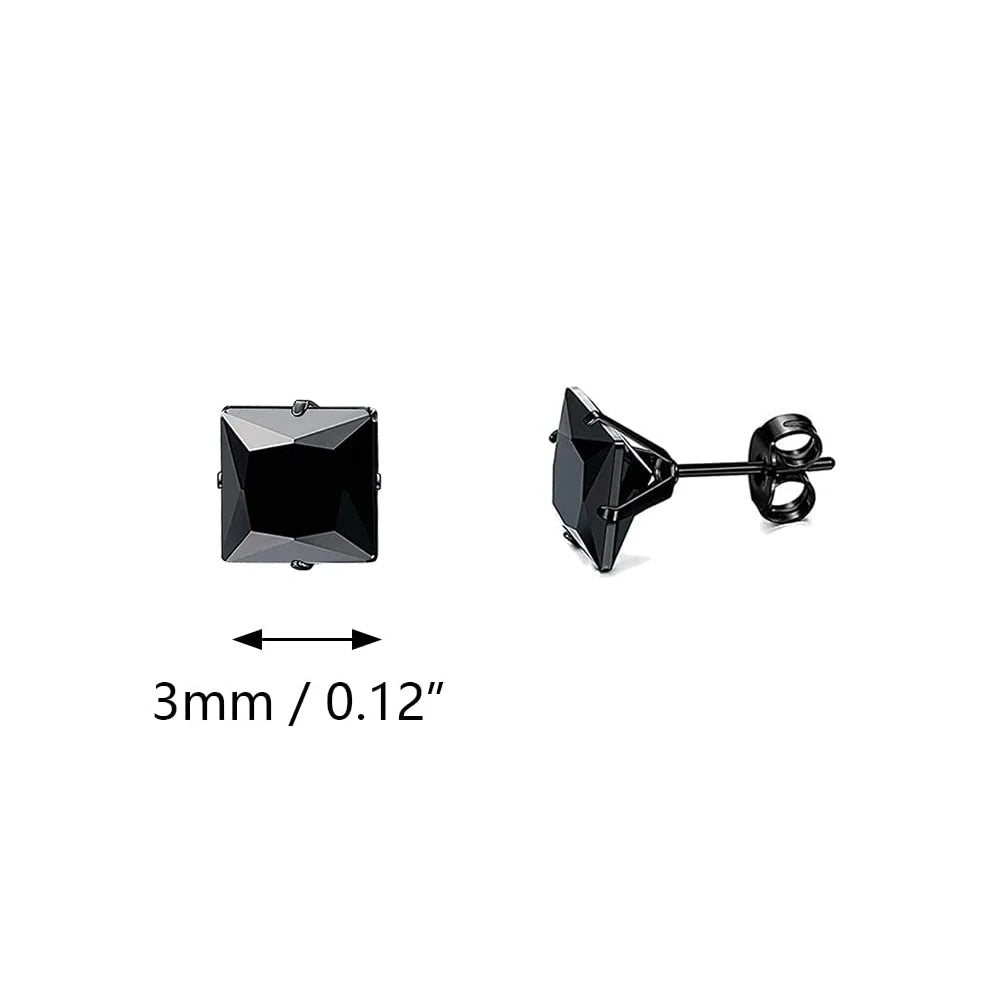 Flache Stecker Ohrring für Herren