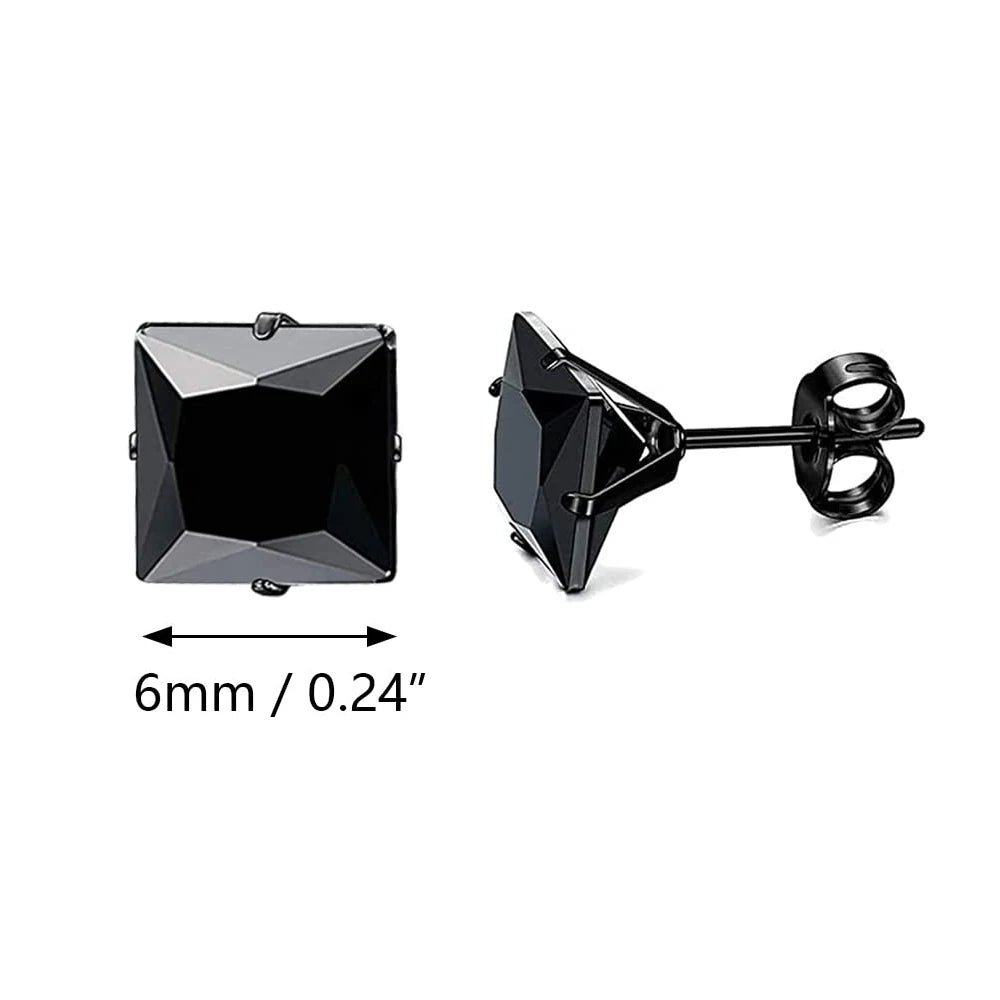 Flache Stecker Ohrring für Herren