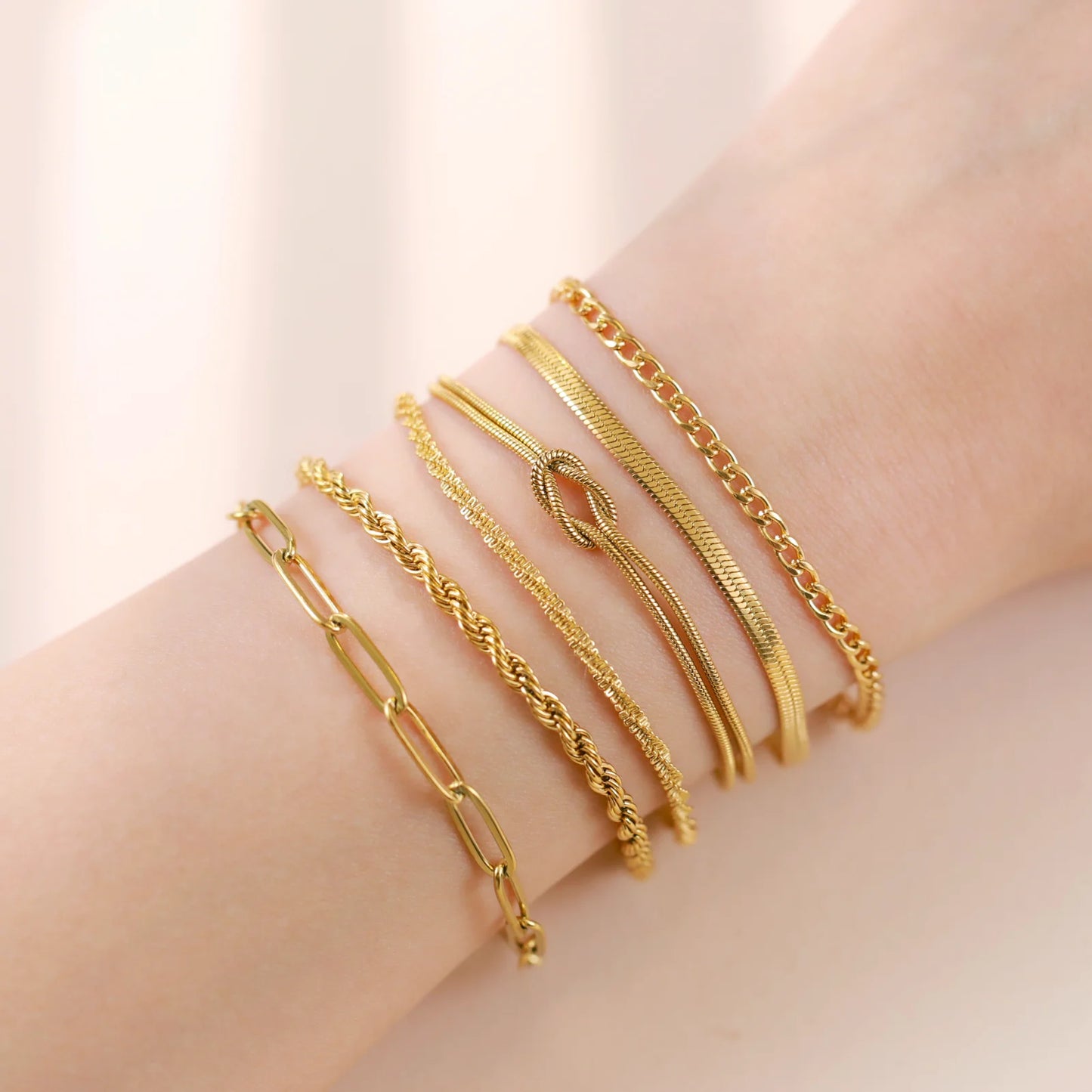 Damen Edelstahl Goldkette