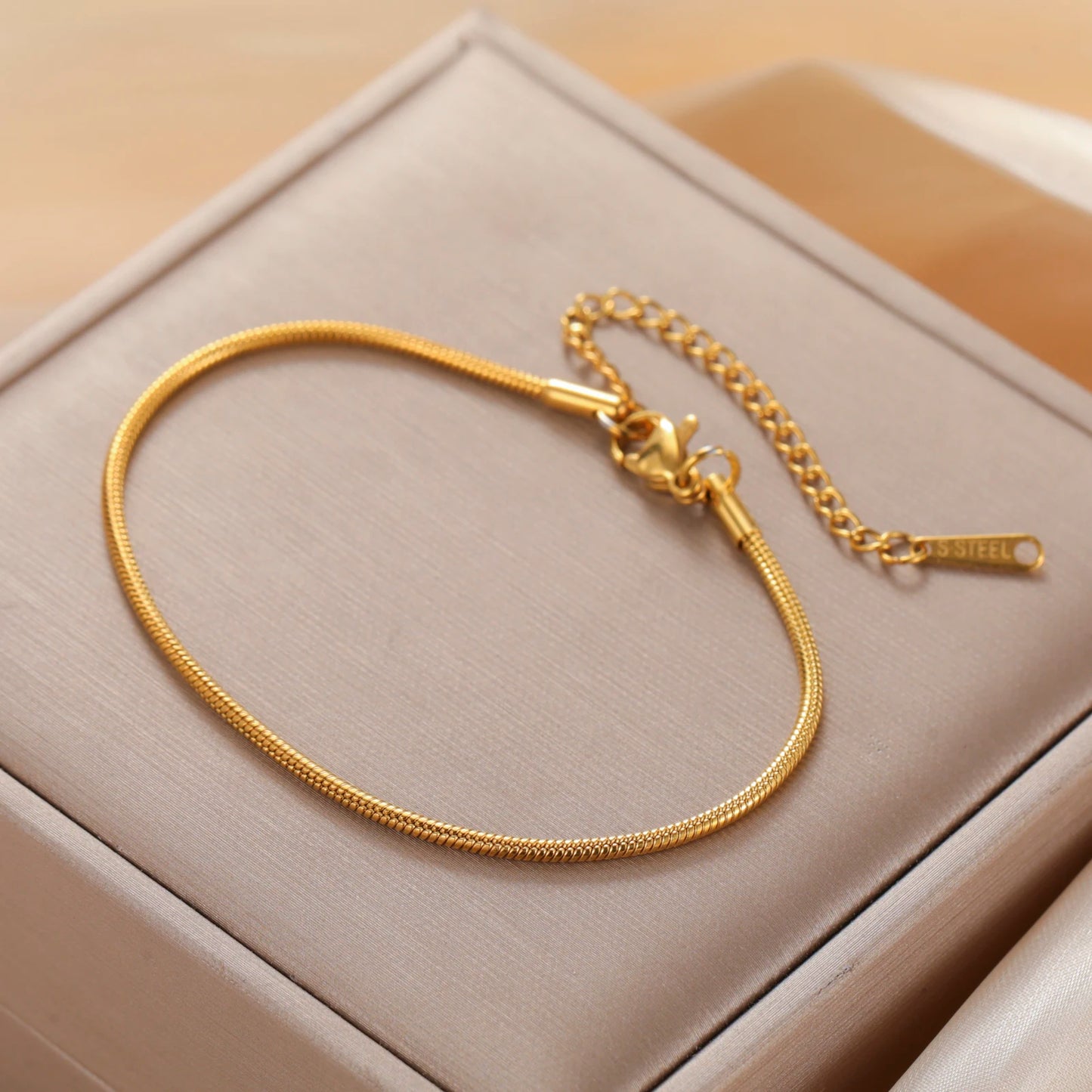 Damen Edelstahl Goldkette