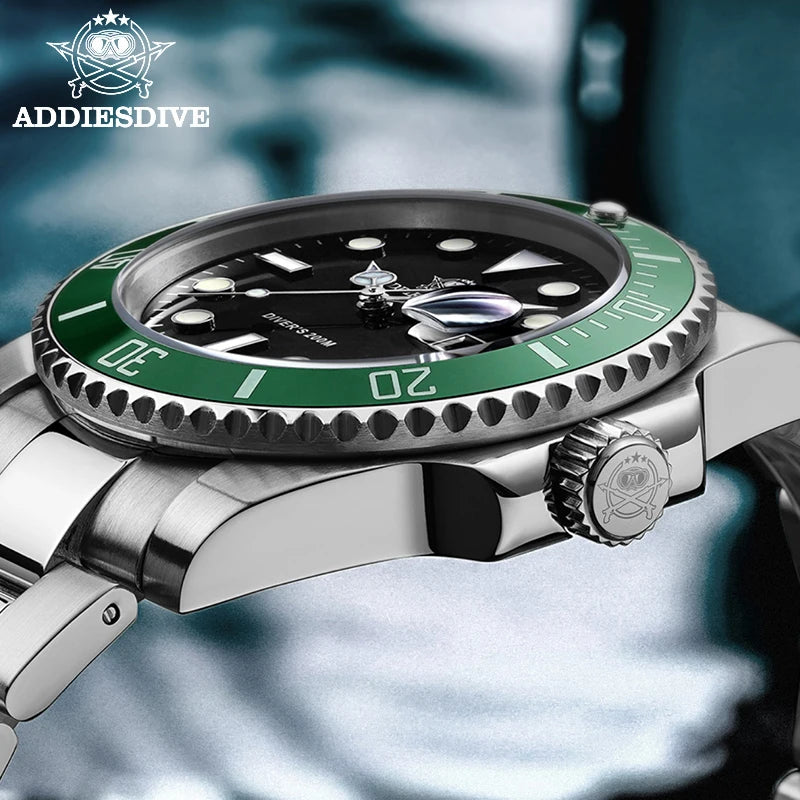 ADDIESDIVE Edelstahl Uhr