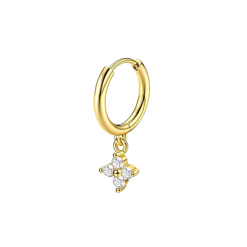 Flache Stecker Ohrringe für Damen