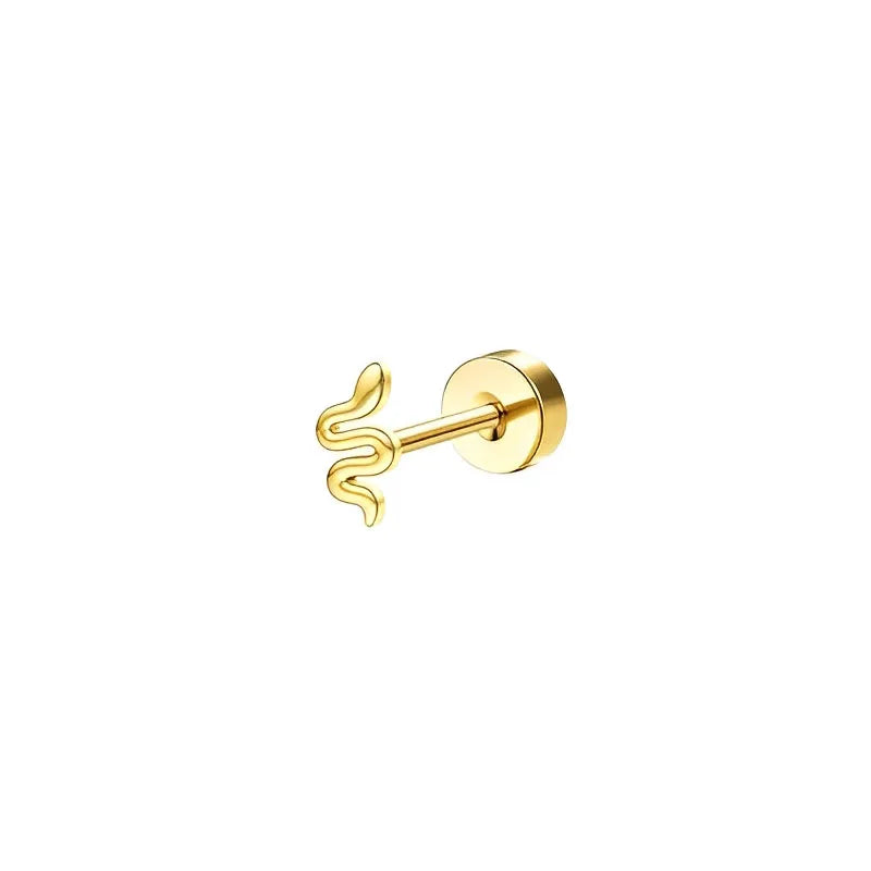 Flache Stecker Ohrringe für Damen