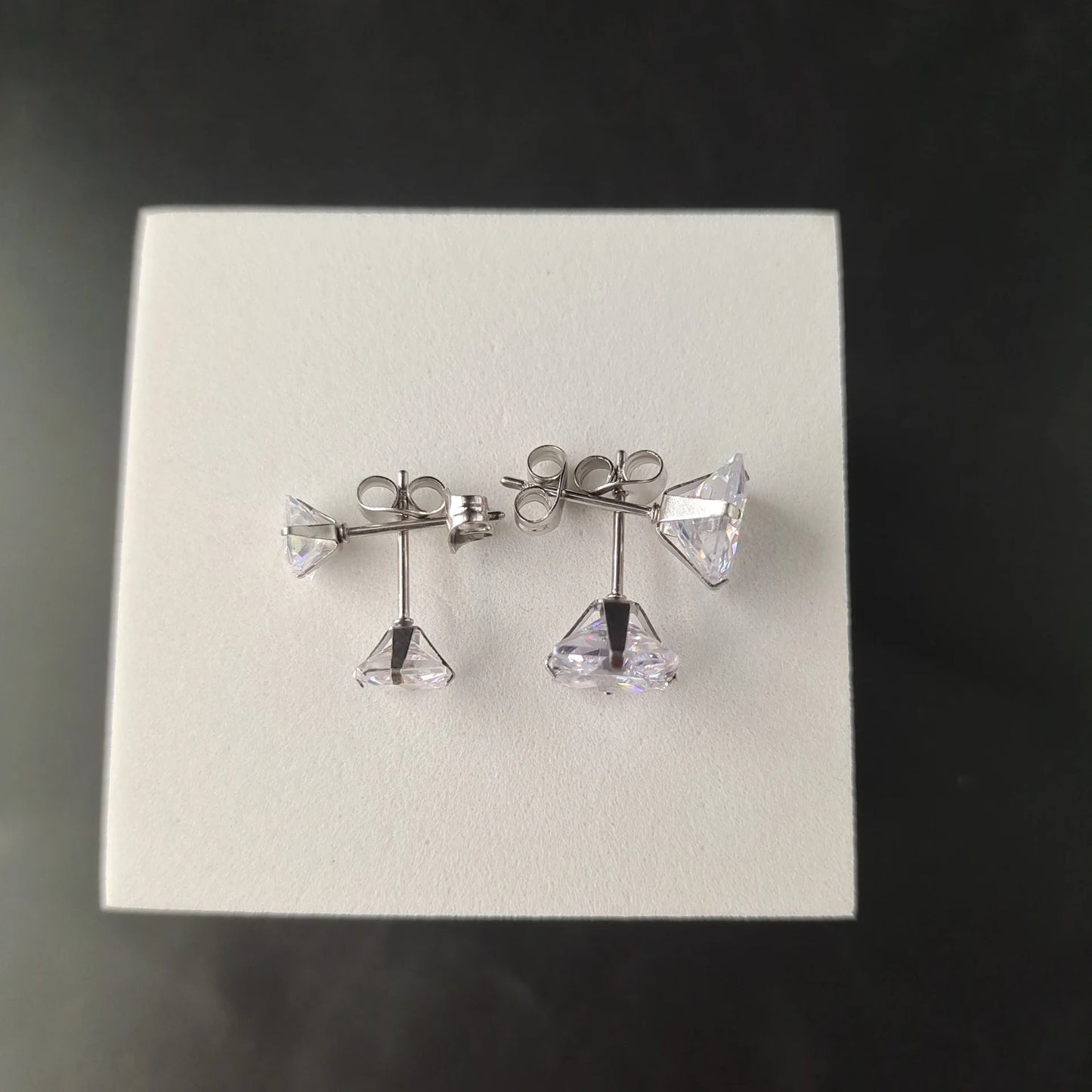 Stecker Ohrringe mit Stein Besatz für Damen