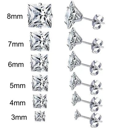 Stecker Ohrringe mit Stein Besatz für Damen