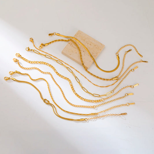 Damen Edelstahl Goldkette