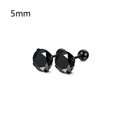 Flache Stecker Ohrring für Herren