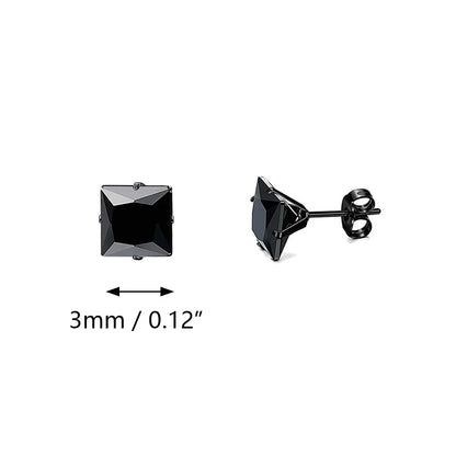 Flache Stecker Ohrring für Herren