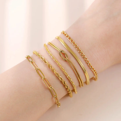 Damen Edelstahl Goldkette