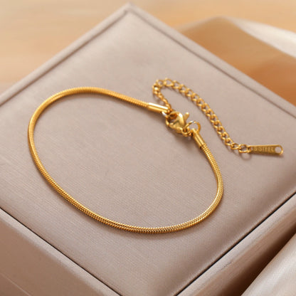 Damen Edelstahl Goldkette