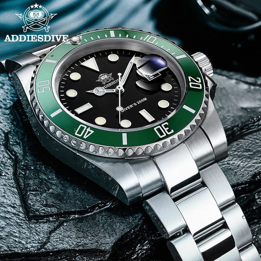 ADDIESDIVE Edelstahl Uhr
