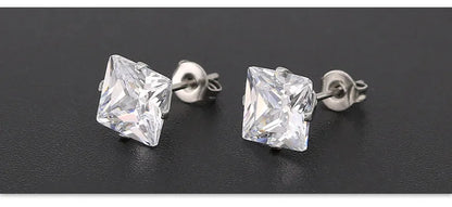 Stecker Ohrringe mit Stein Besatz für Damen